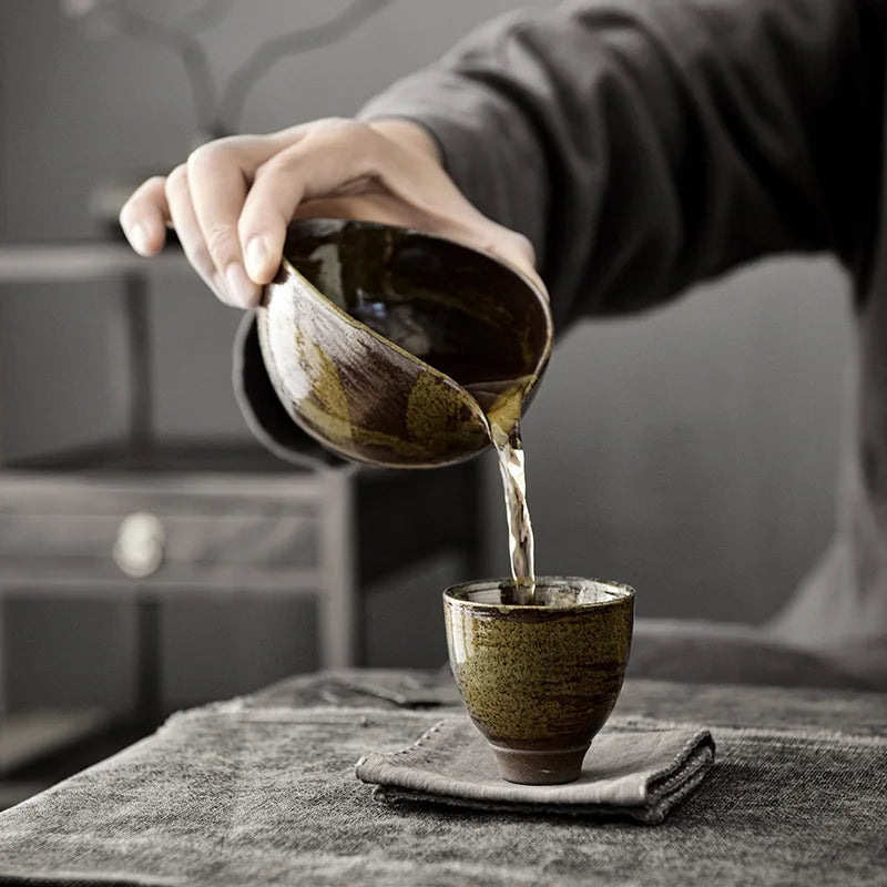 Handmade Stoneware Coffee and Matcha Cup, Japanese Style, 200 ml - image 3