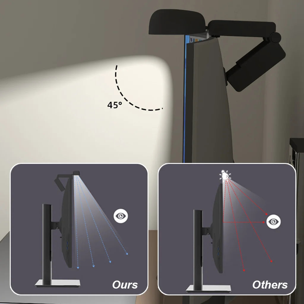 Curved Monitor Light Bar with Touch Timer, 2900K-6200K, USB-C - image 5