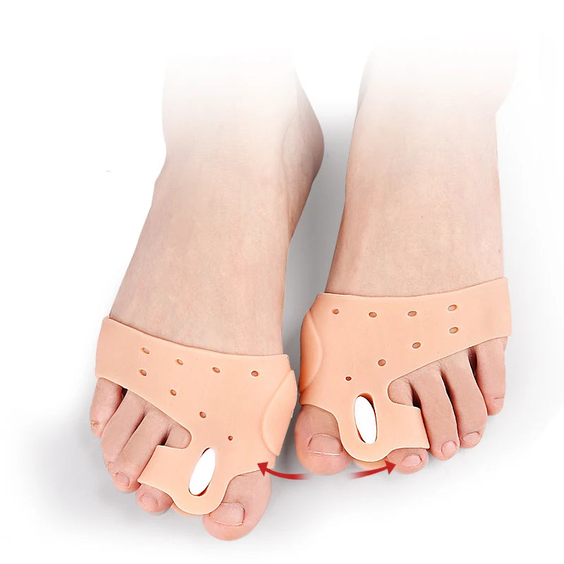 Adjustable Silicone Toe Spacers with Inserts for Overlapping Toes