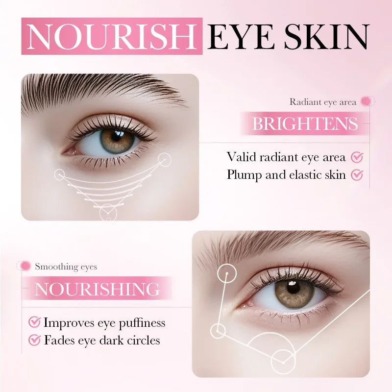 Collagen Niacinamide Brightening Eye Mask 30 Pairs Fade Dark Circles Anti-Wrinkle