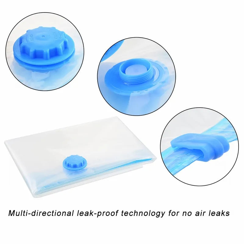 Vacuum Storage Bag for Bedding and Clothes, 100 x 70 cm, PA+PE - image 2