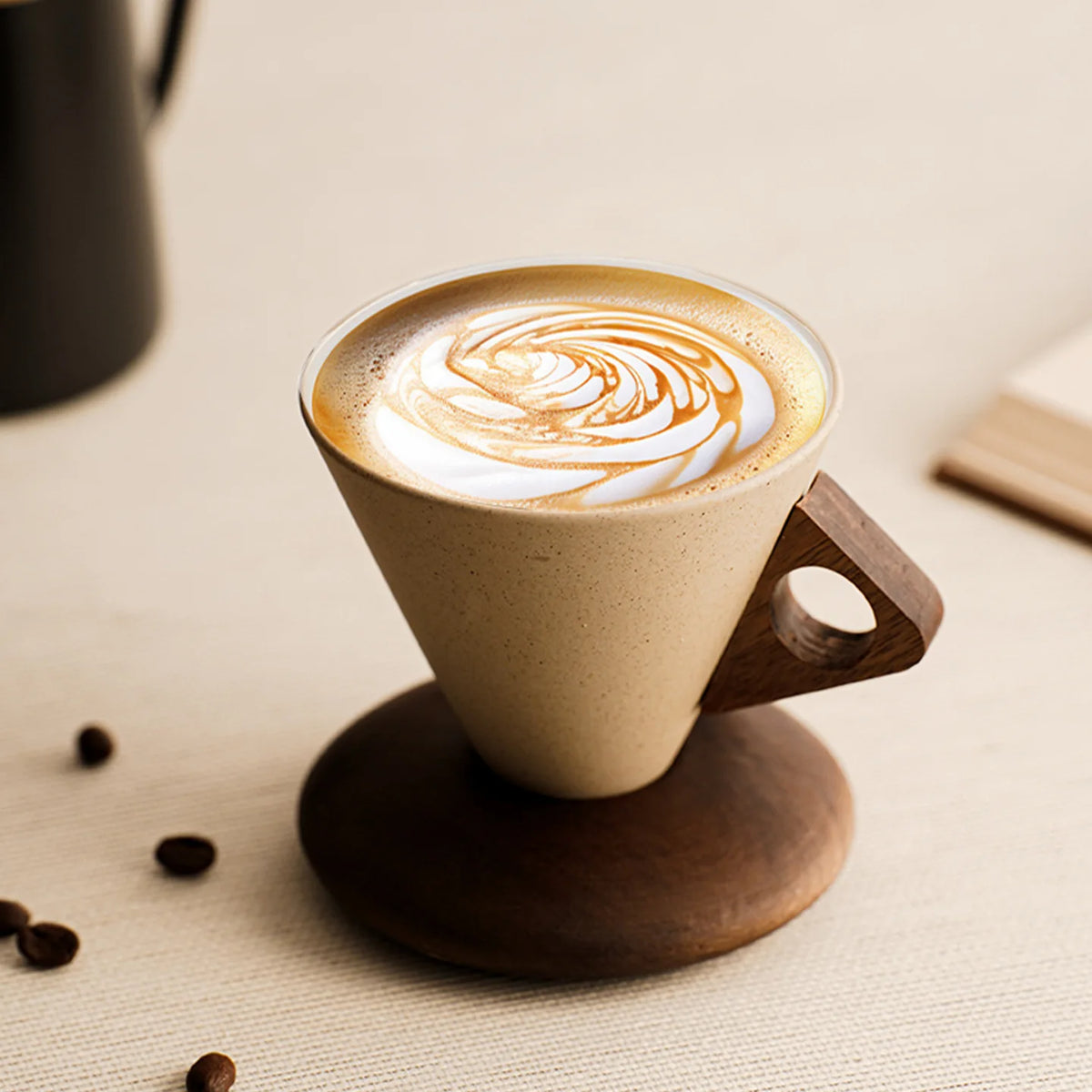 250ml Japanese Simple Ceramic Coffee Mug Office Italian Espresso Latte Latte Cup White