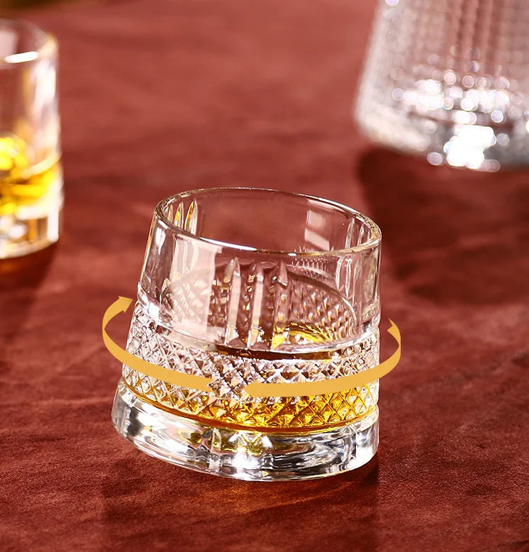145 ml 360-Degree Rotating Shot Glass for Whiskey, Water or Beer - image 5