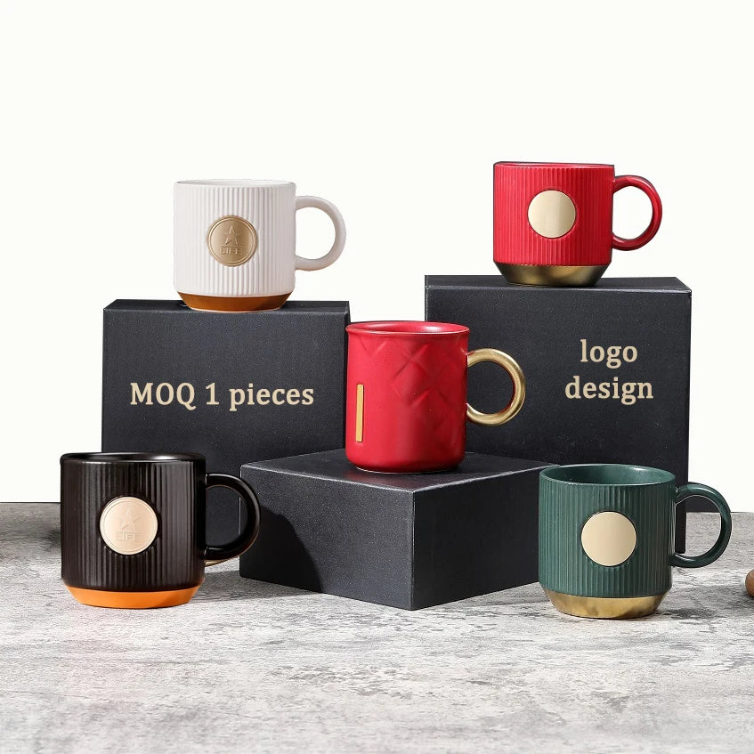 450 ml Porcelain Coffee Mug for Tea or Milk with Gift Box