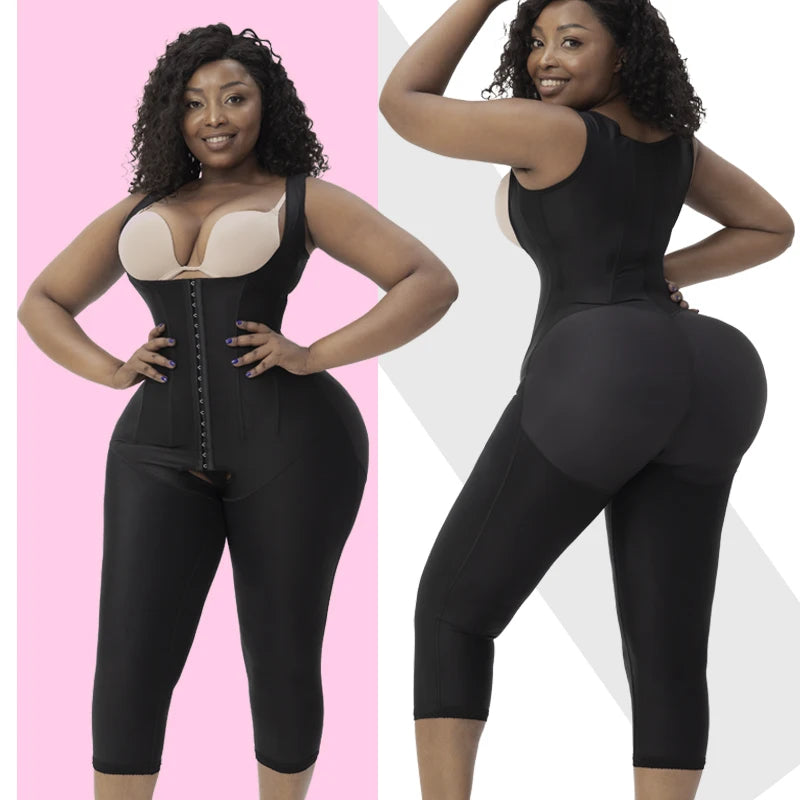 Thick-Strap Faja Shapewear Bodysuit, Firm Control Butt Lifter