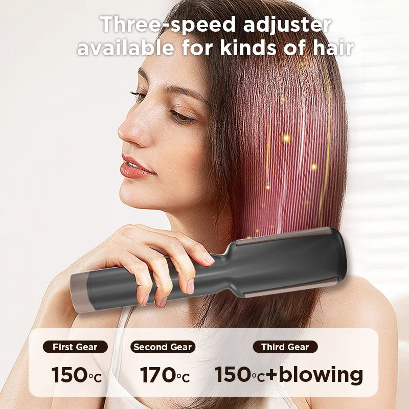 Cordless Ceramic Hair Straightening Comb, USB Rechargeable, 75W - image 6
