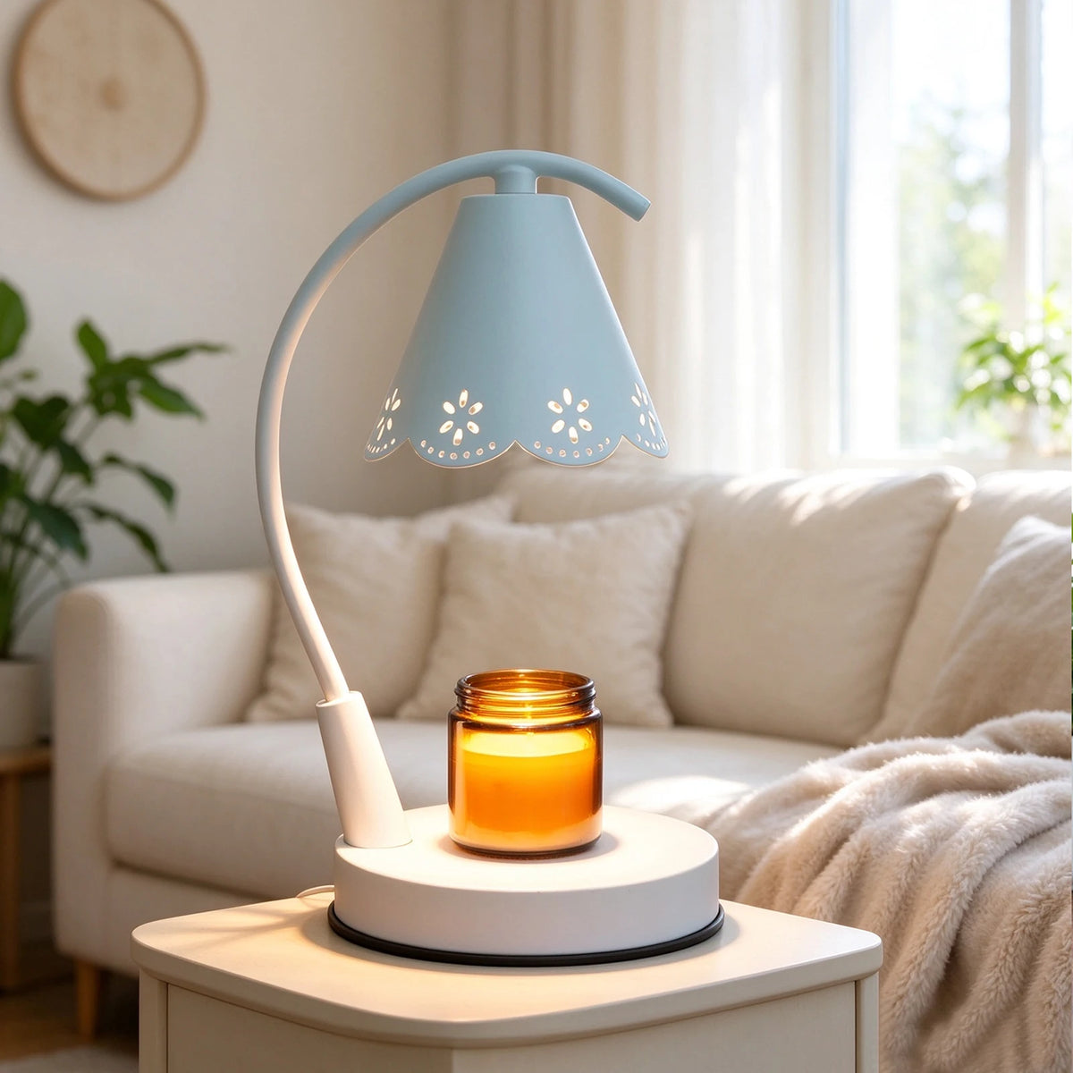 Metal Candle Wax Warmer Lamp with Timer for Jar Candles and Melts - image 2