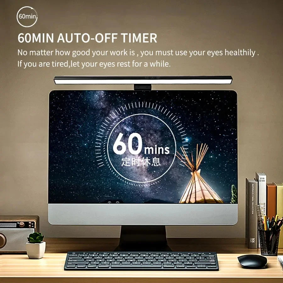 33cm 50cm Desk Lamp Monitor Screen Light Bar Hanging Table Lamp Bedroom Office Study