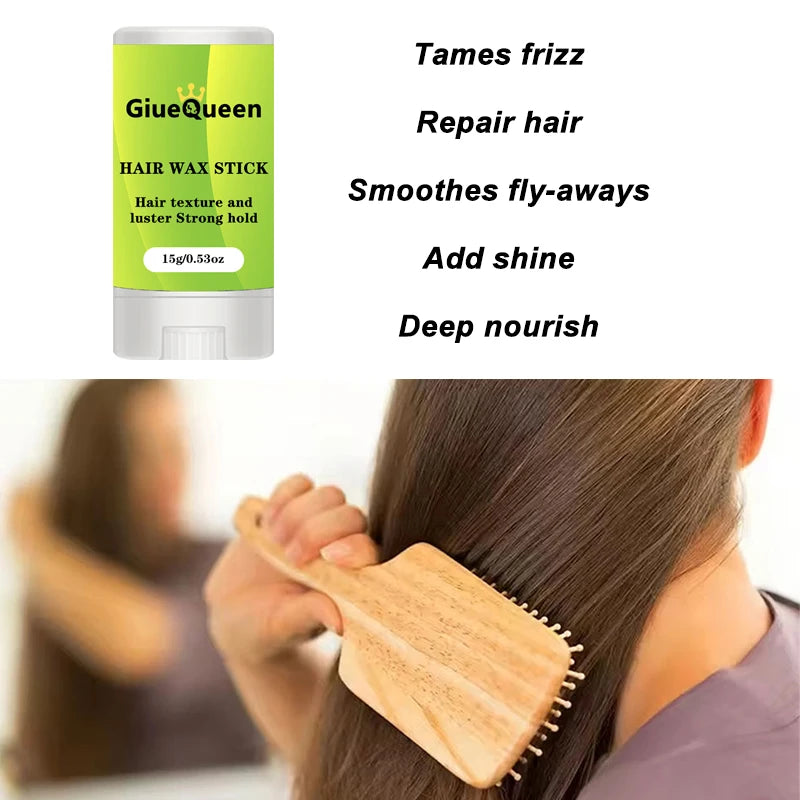 15g Hair Wax Stick for Wigs Gel Cream Styling Hair Broken Hair Artifact Frizz Fixed