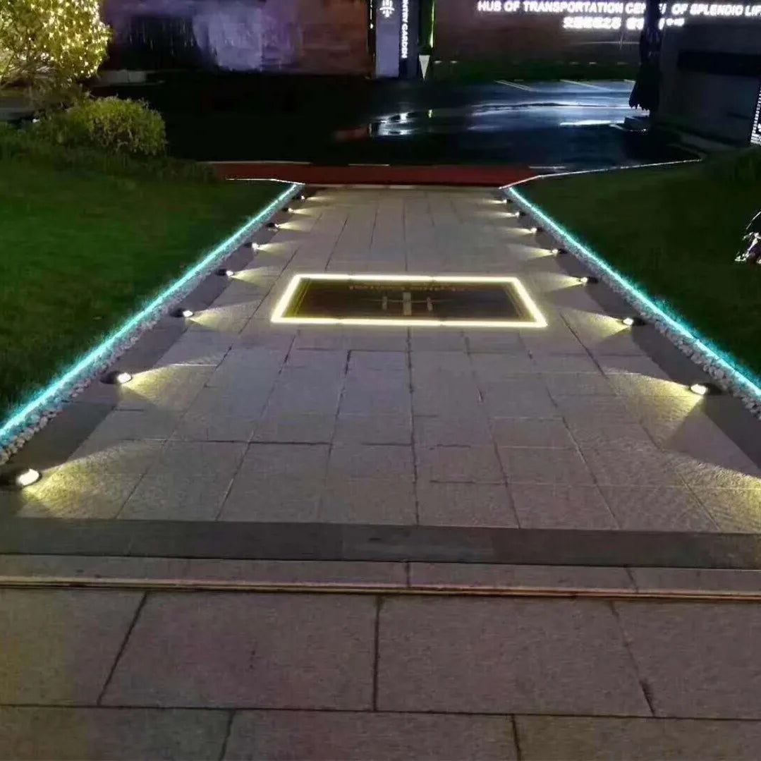 LED Outdoor Light Waterproof Aluminum Cylinder Recessed Wall Lamp Garden Light CP7025