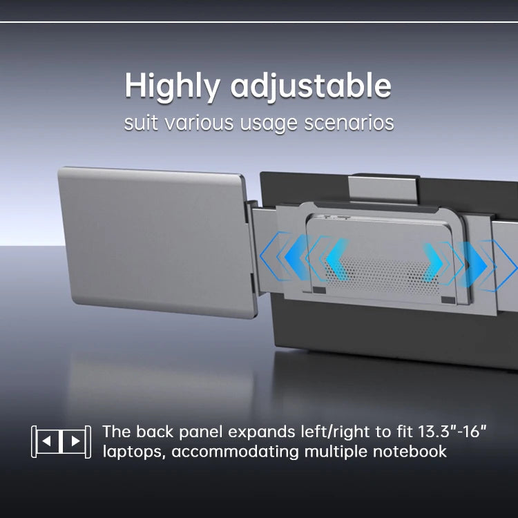 Dual 14" 1080p Laptop Screen Extender with Kickstand, 100% sRGB - image 5