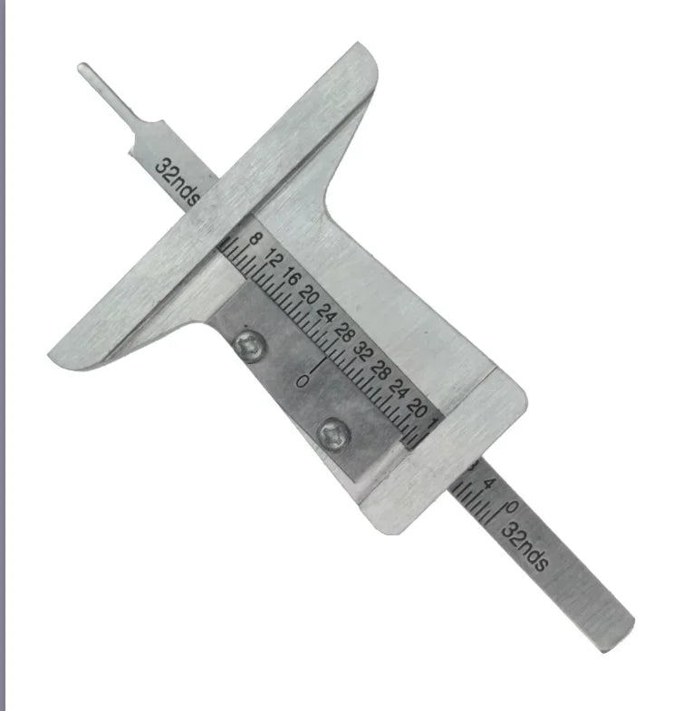 Stainless Steel Tire Tread Depth Ruler, 0-50 mm, Silver - image 6
