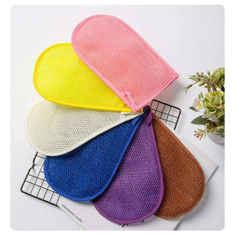 Nylon Net Shower Glove for Body Exfoliation, 23 x 14.5 cm - image 2