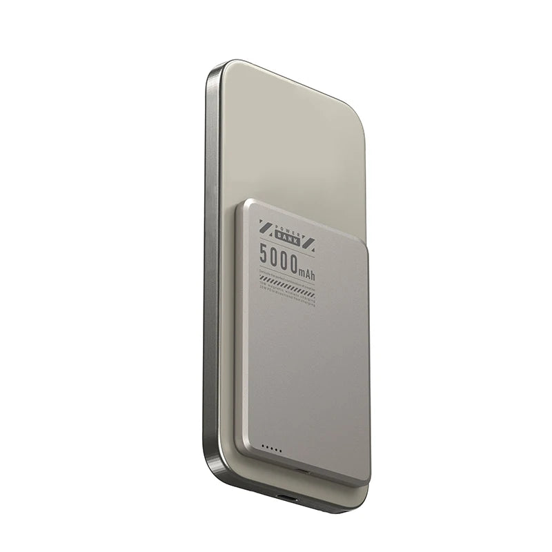 Slim Aluminum Magnetic Wireless Power Bank, 20,000mAh, 20W PD