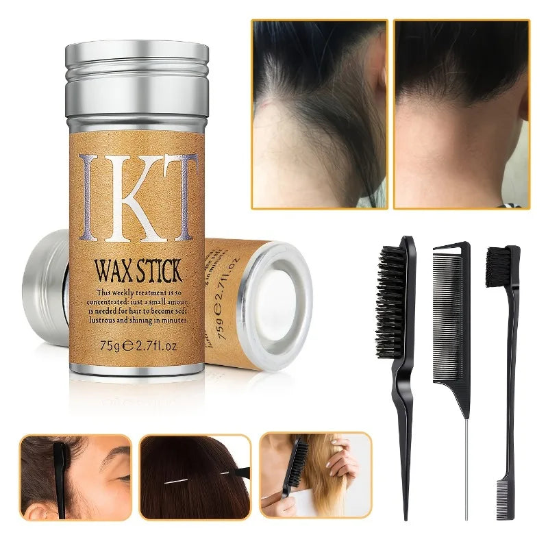 Hair Wax Stick Set for Wigs and Blow-Dry Styling, Unscented, 4-Pack - image 2