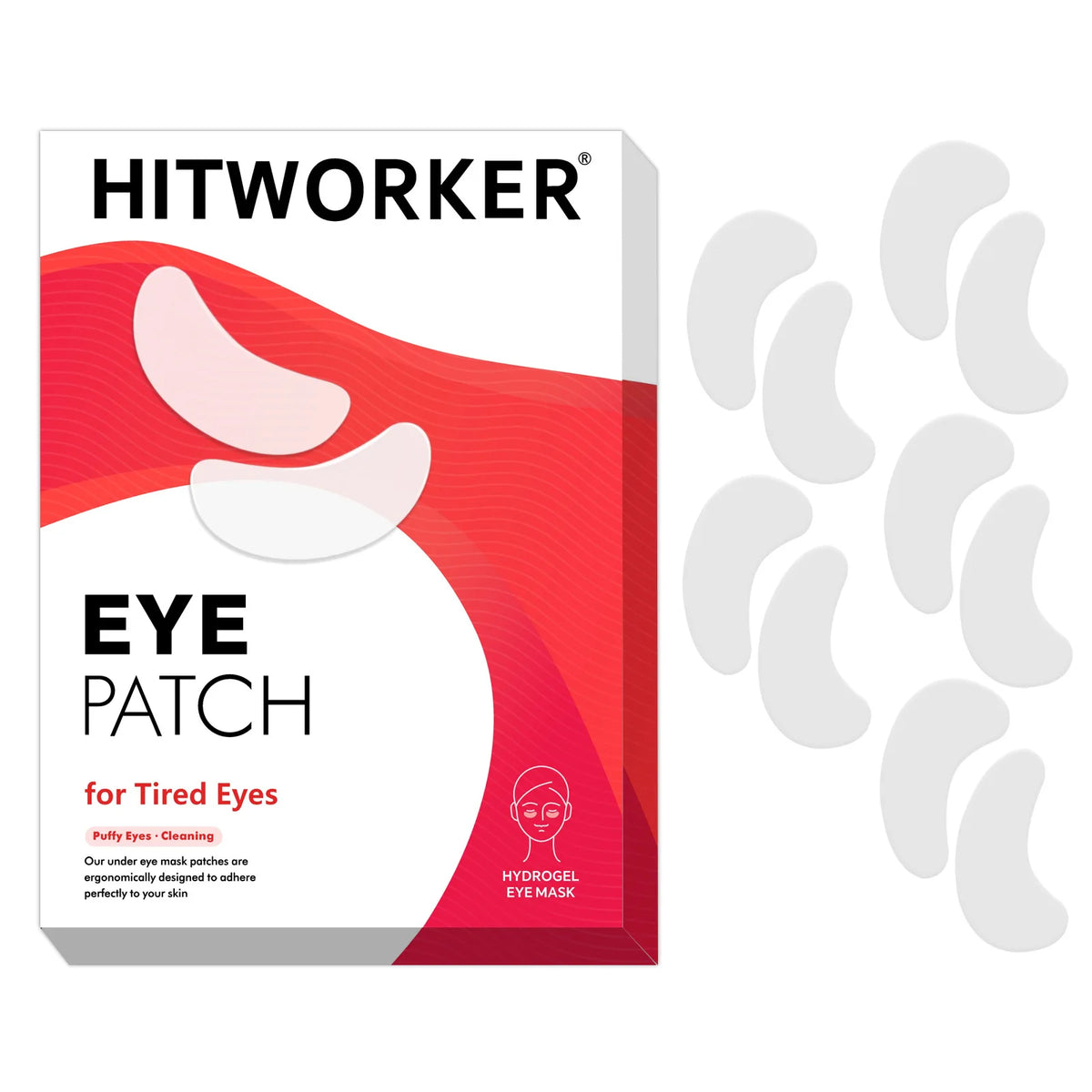 Centella and Witch Hazel Under-Eye Sheet Patches, 10 Pieces - image 6