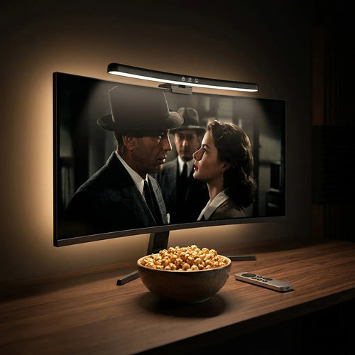Dimmable Color Changing Curved Monitor Light Bar Clip on Lamp with Stepless Dimming