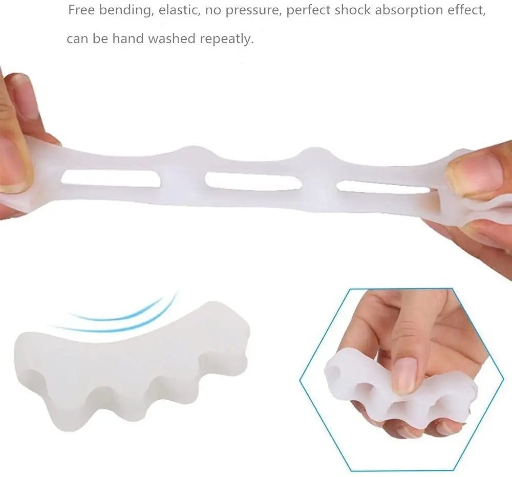 Soft Silicone Toe Spacers for Yoga and Relaxing, One Size - image 4