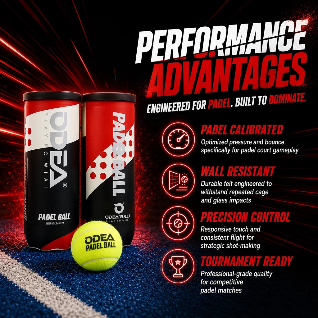 45% Wool and Natural Rubber Padel Balls, 64 mm, 5 Colors - image 6