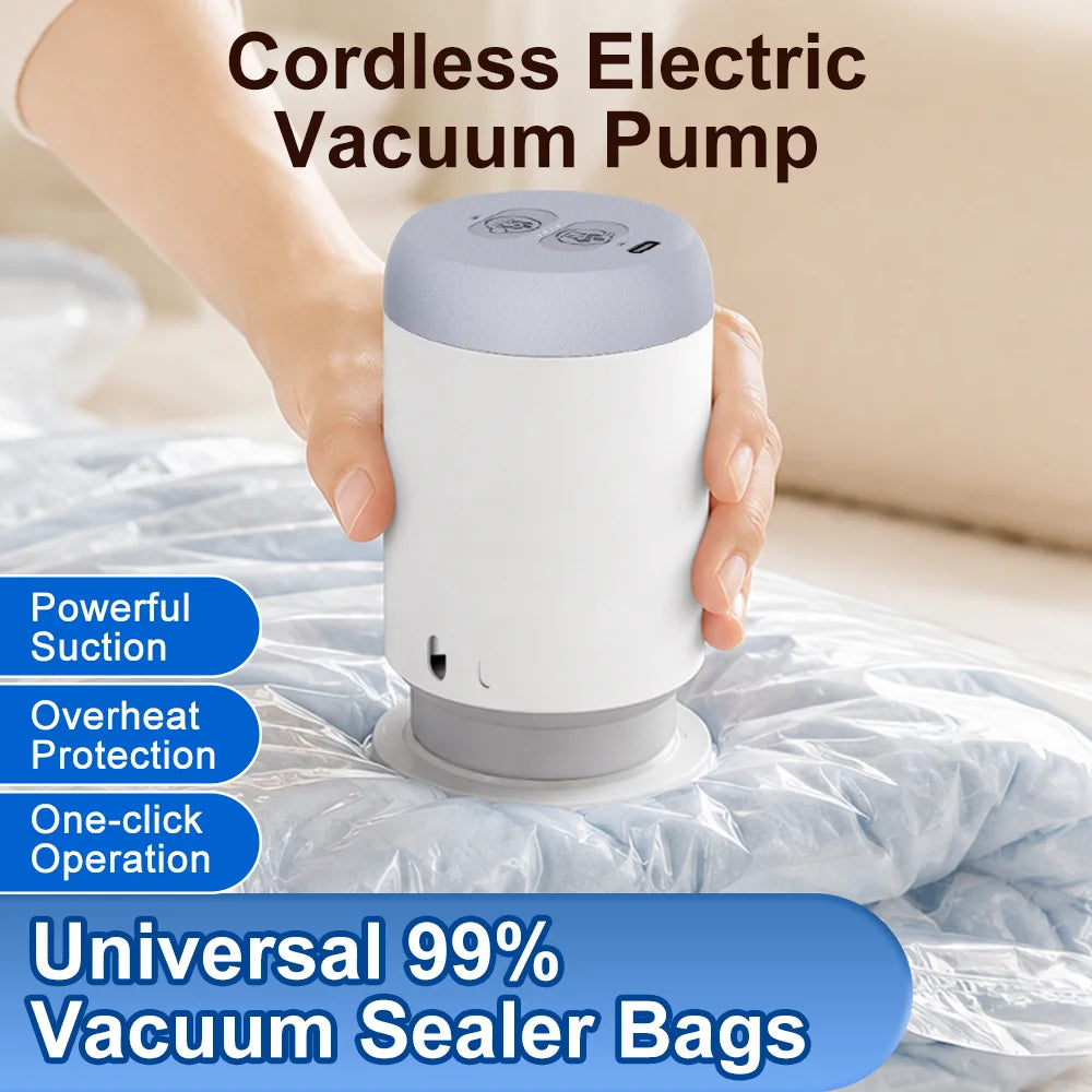 Rechargeable Air Pump for Vacuum Storage Bags, USB-C, 2000mAh - image 2