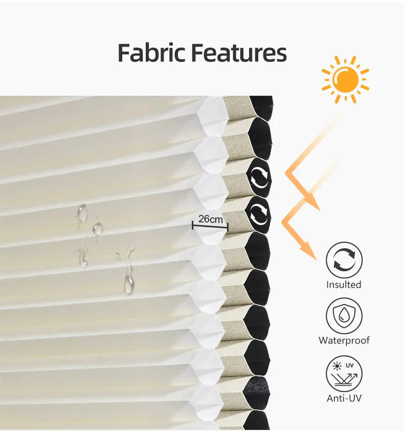 No-Drill Non-Woven Honeycomb Blackout Blinds, Washable, Outside Mount - image 5