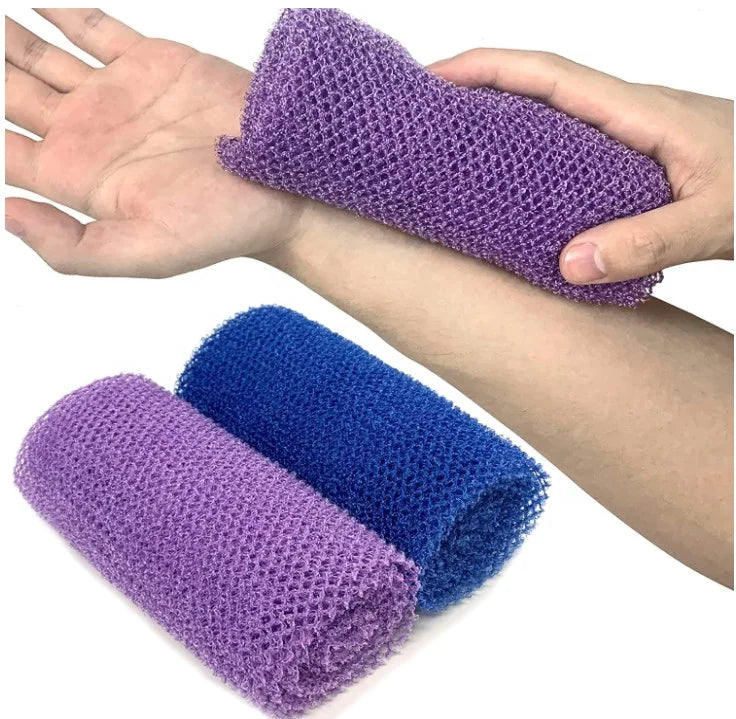 PA6 Nylon Exfoliating Washcloth and Back Scrubber Net, 30 x 80 cm - image 3