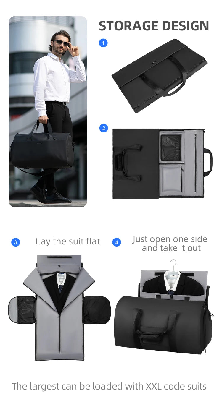 Mark Ryden Suit Storage Travel Bag Water Repellent with Independent Shoe Position Luggage