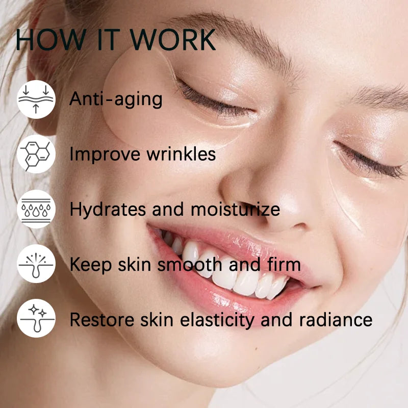 Hydrolyzed Collagen Under-Eye Sheet Patches with Panthenol, 30 Pairs - image 3