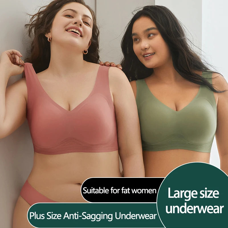 Everyday Plus-Size Jelly Bra with Removable Pads, Sizes M–5XL - image 2