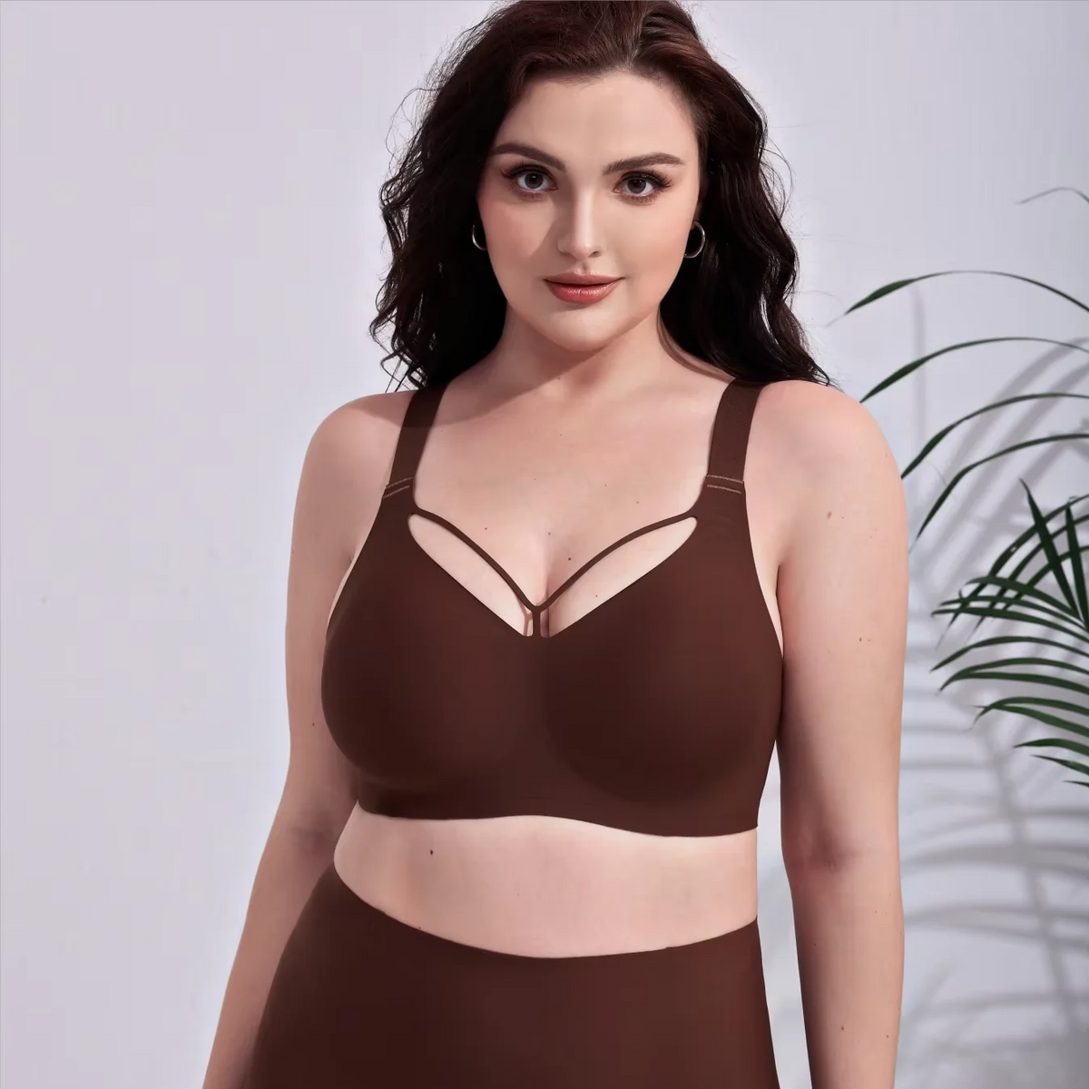 Wireless Full-Cup Jelly Bra with Lace and Side Smoothing, S–4XL - image 3
