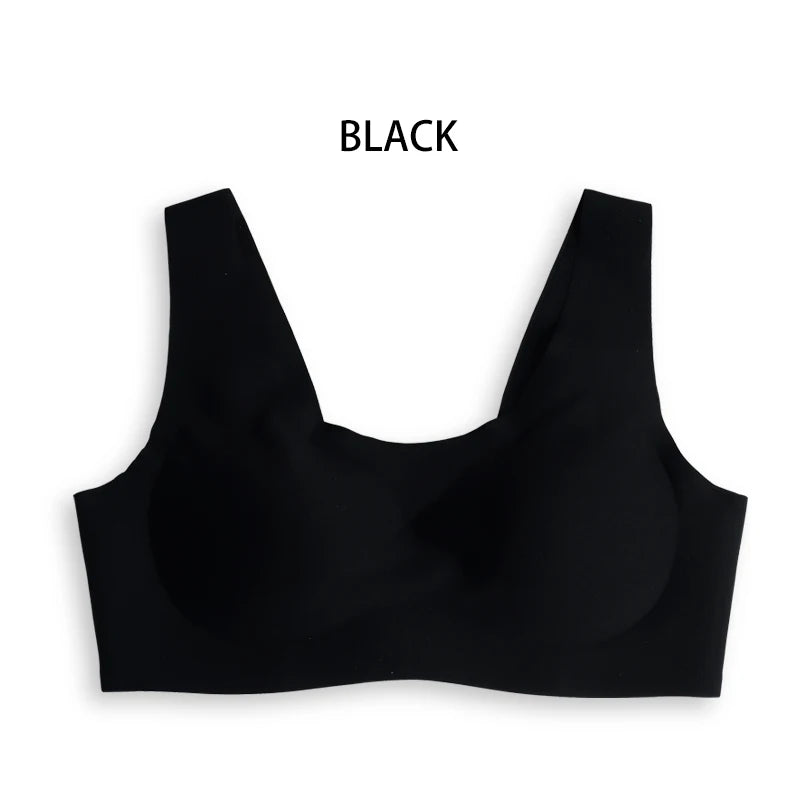 Full-Cup Wireless Jelly Bra with Wide Straps and Strappy Back, M–XXL - image 7