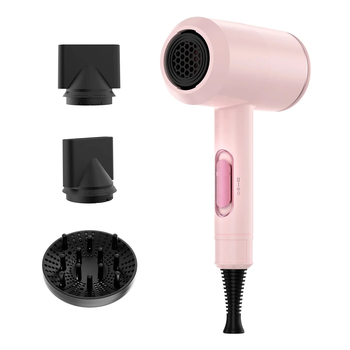 2000W Ionic Hair Dryer with 2 Nozzles and Diffuser, US Plug - image 8