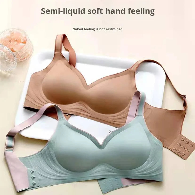 One-Piece Jelly Strip Vest Bra for Yoga and Sleep, Gradient, S–XXL