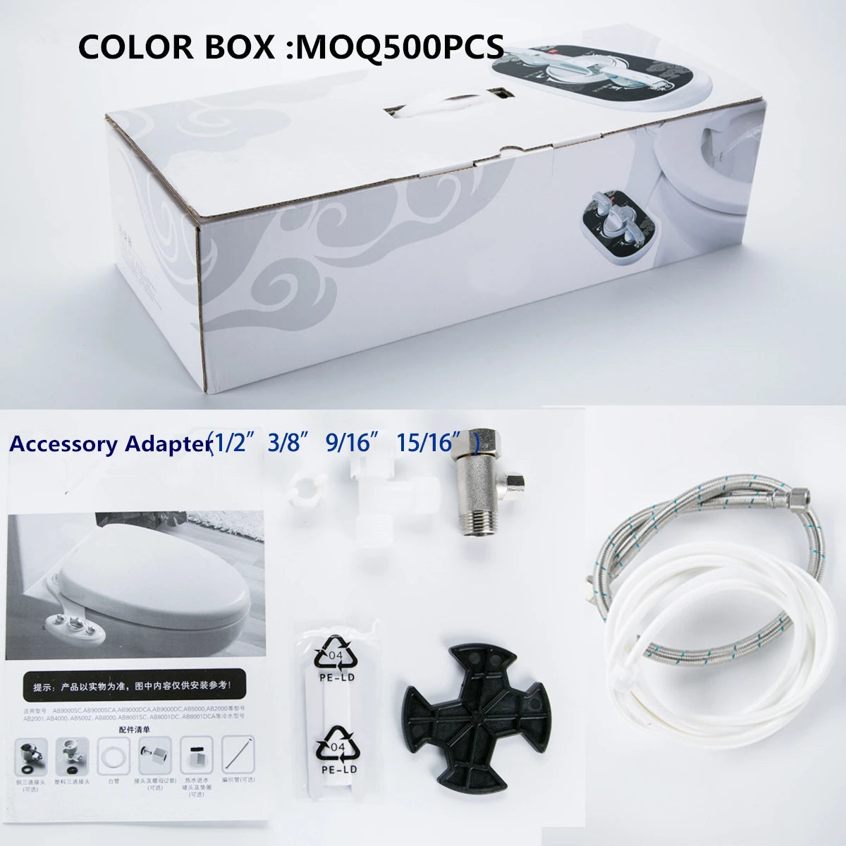 Non-Electric Bidet Attachment with Hot and Cold Water, Self-Cleaning - image 3