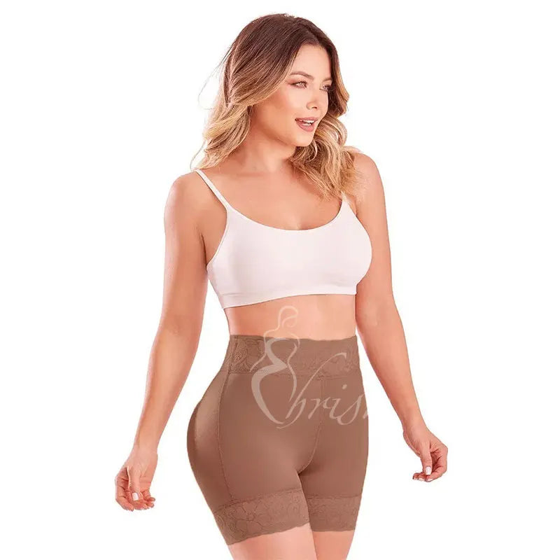 Extra-High-Waist Butt Lifter Panty Shorts with Open Crotch - image 8
