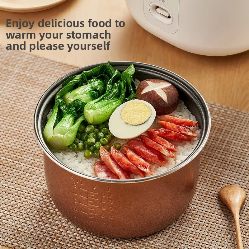 Youyi 2L Mini Rice Cooker Multifunctional Intelligent Steamer for 2-4 People Household