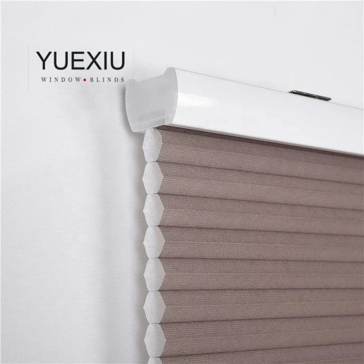Cordless Plisse Honeycomb Shades Curtain Blackout Blinds Top Down