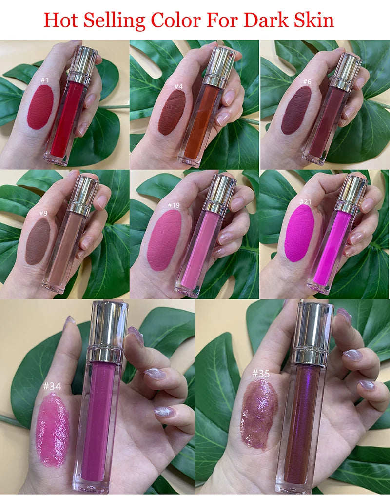 Shiny Liquid Lipstick and Plumper Gloss, Waterproof, 50 Shades - image 6