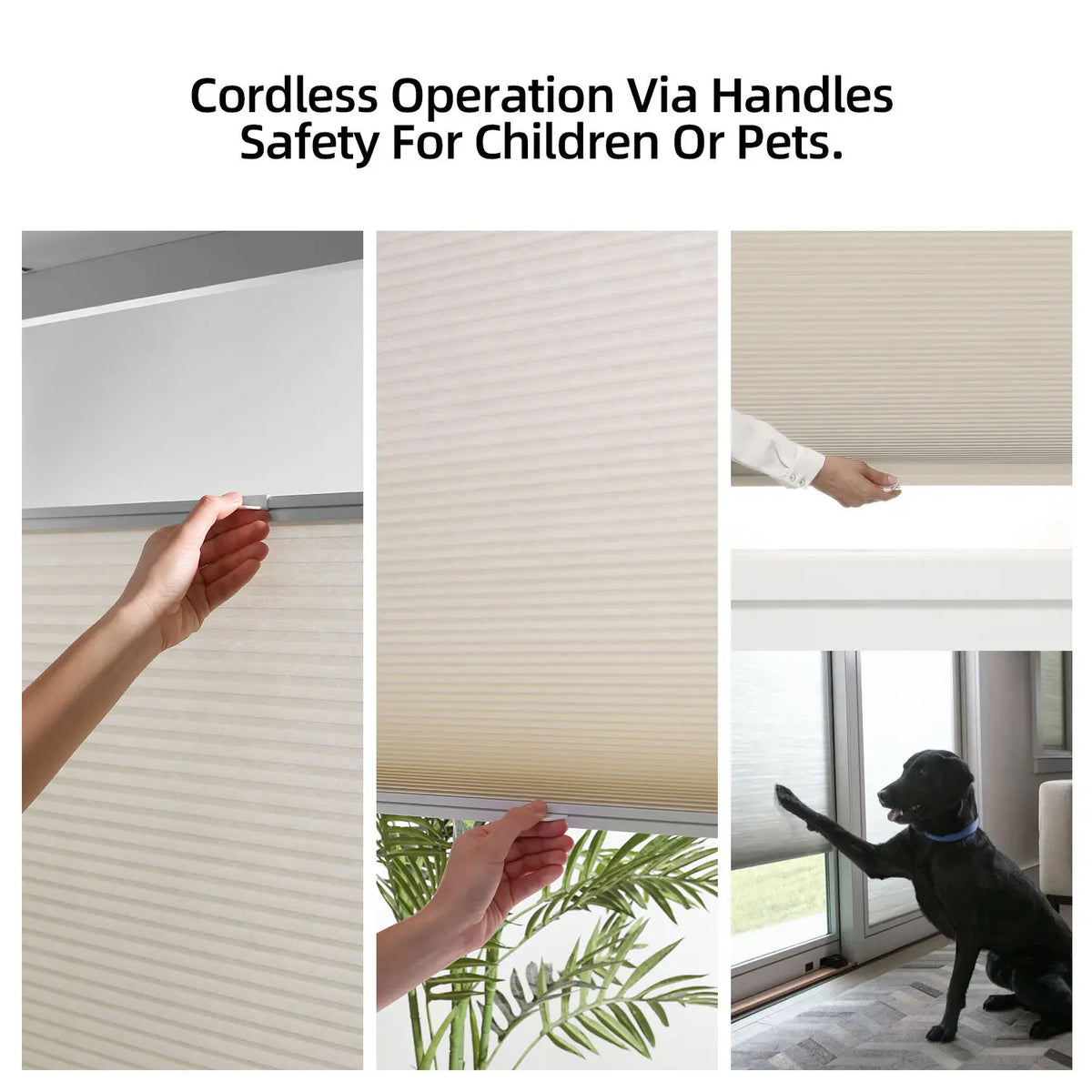 No-Drill Non-Woven Honeycomb Blackout Blinds, Washable, Outside Mount - image 3