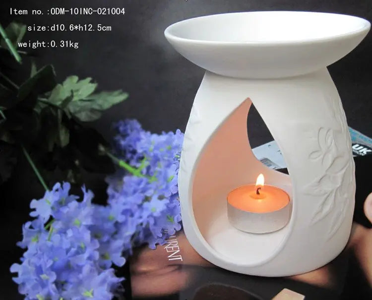 Cordless White Cement Fragrance Oil Burner, Small or Medium - image 2