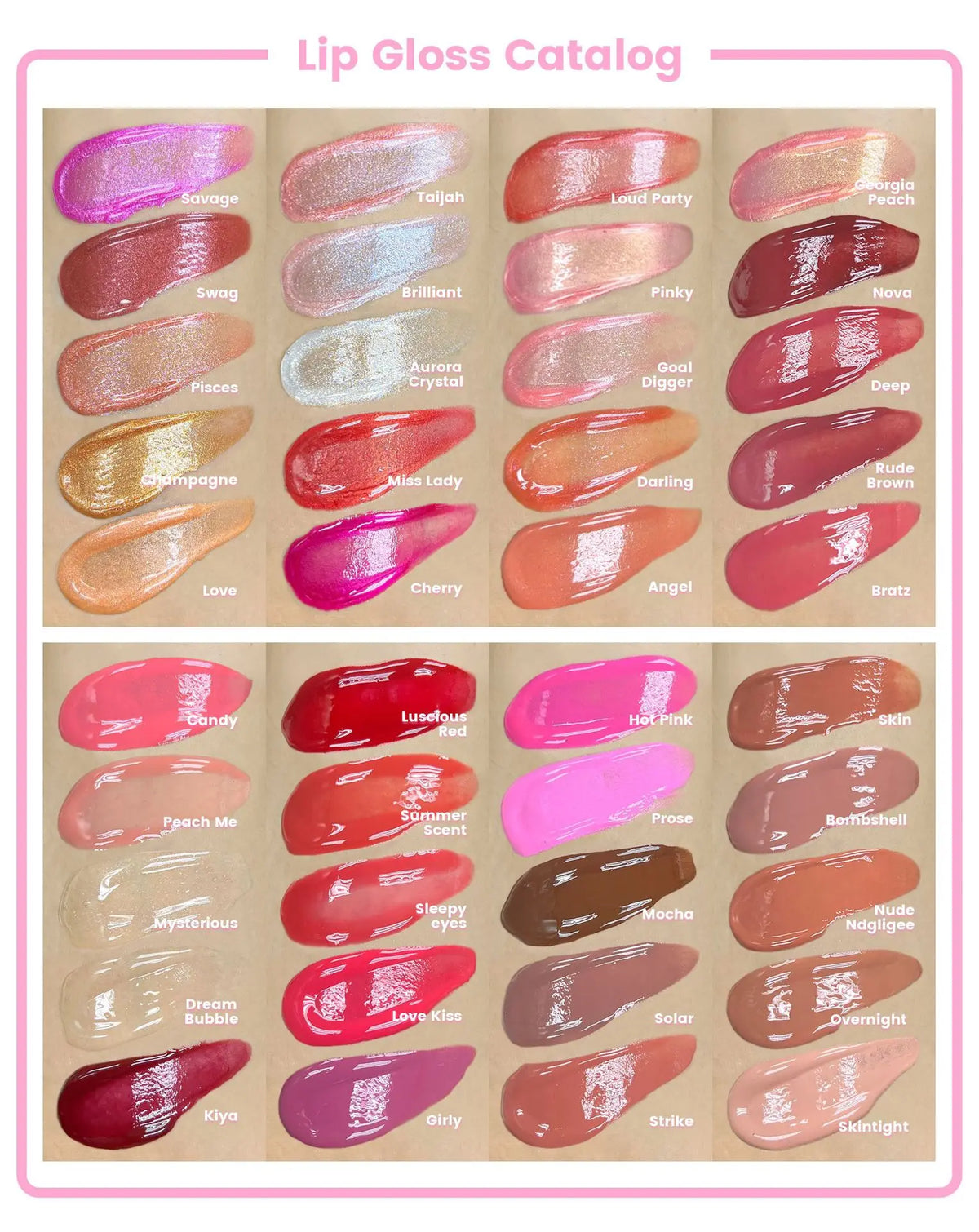 Waterproof High-Pigment Non-Stick Cup Lip Gloss, Glossy or Matte - image 8