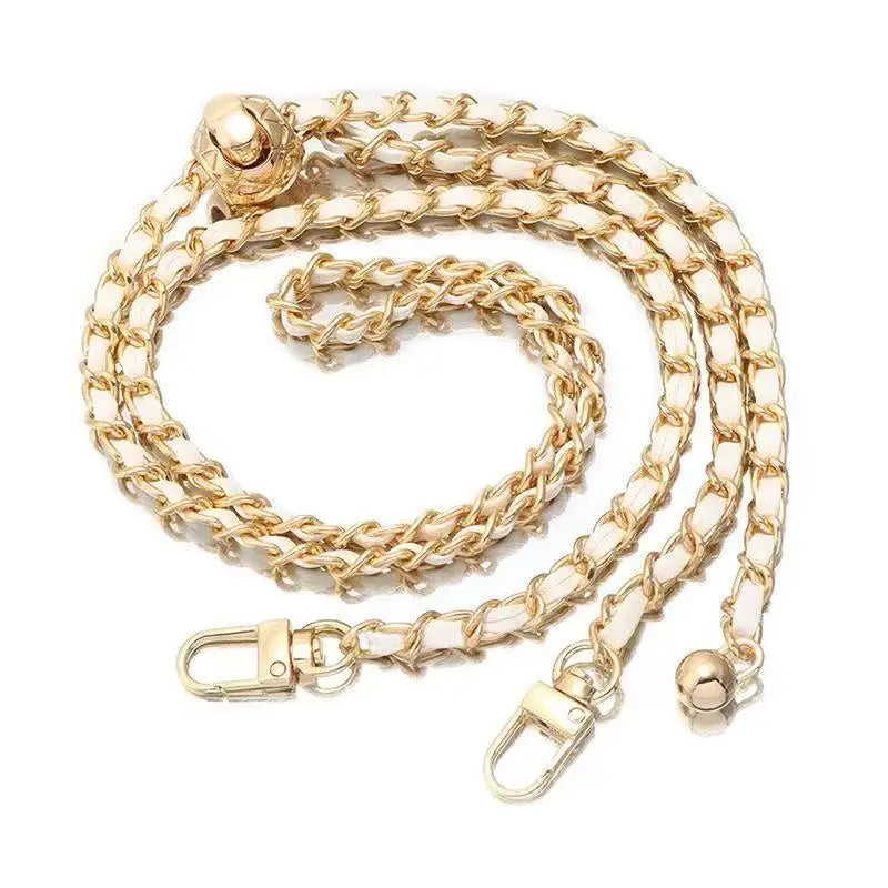 Adjustable Gold Metal Ball Chain Lanyard Crossbody Strap Accessory for Mobile Phone Case