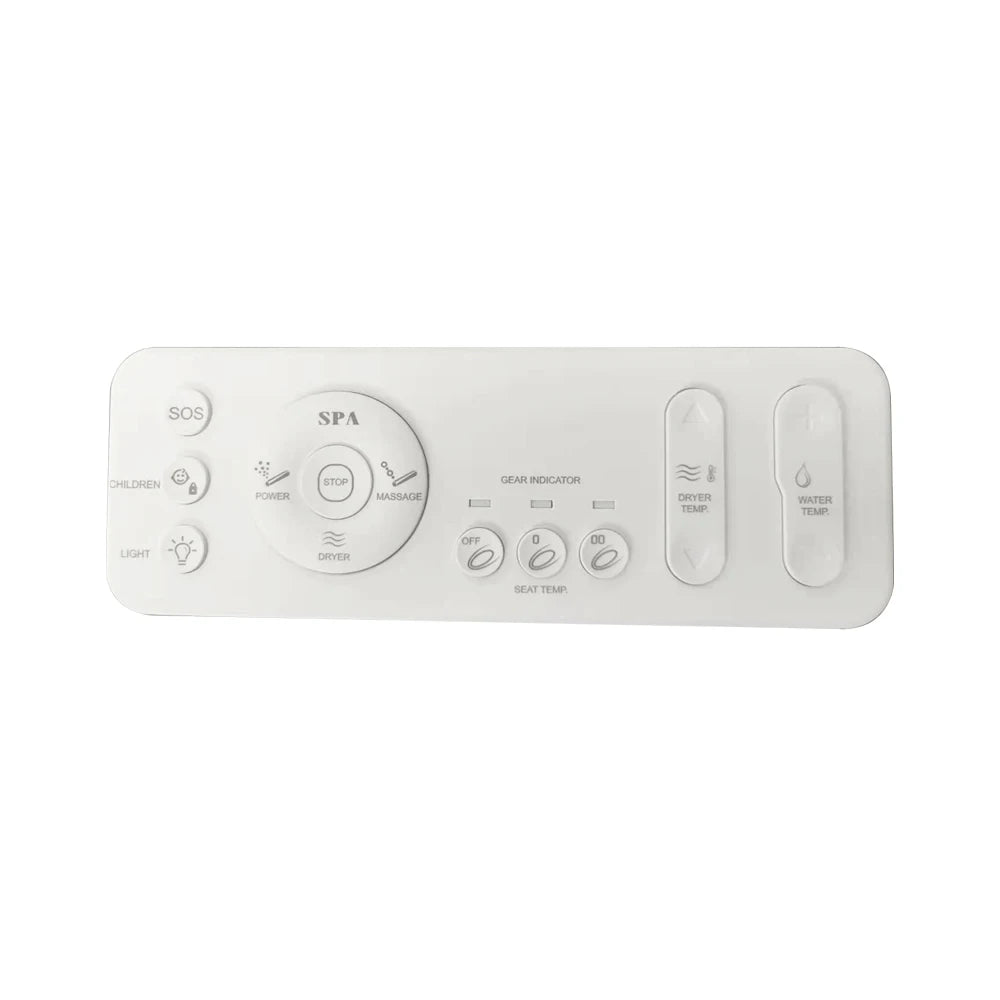 Smart Bidet Toilet US Standard Size Electronic Seat Cover Bidet with Remote Control