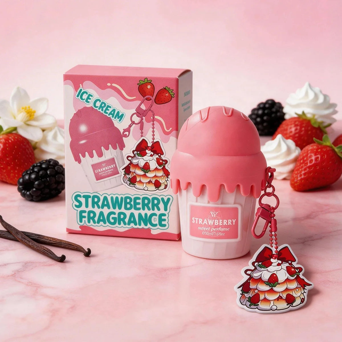 Ice Cream Scent Body Mist Perfume Spray for Women Long Lasting Sweet Vanilla Gourmand