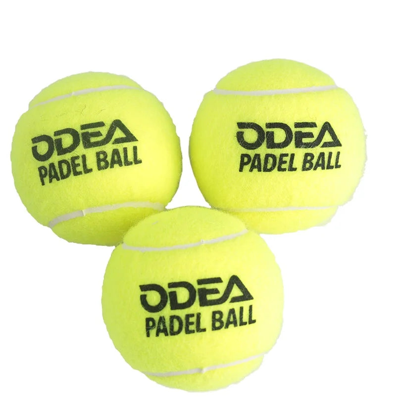 Yellow Pressurized Padel Balls, Wool or Needle Felt, 135-145 cm Bounce - image 4