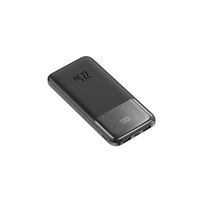 20,000mAh Ultra-Slim Power Bank with 2 Built-In Cables, 22.5W PD