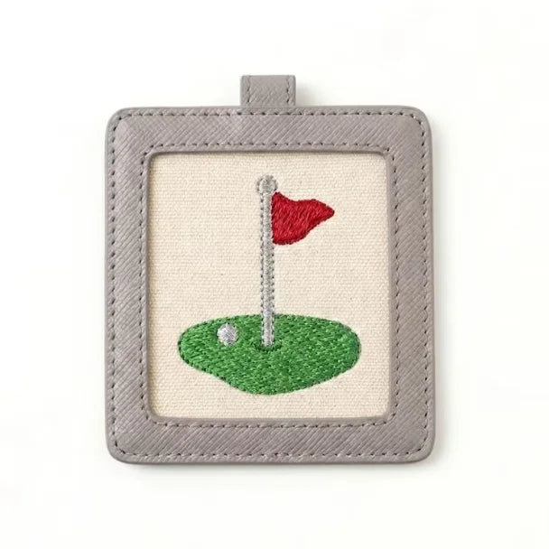 Square PU Leather Bag Charm for 4x4 Inch Photo or Needlepoint - image 6
