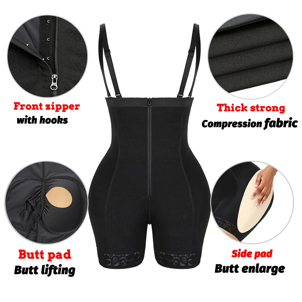 High Waist Fake Buttock Hip Enhancer Tummy Control Panties Shorts Slimming Breathable 1