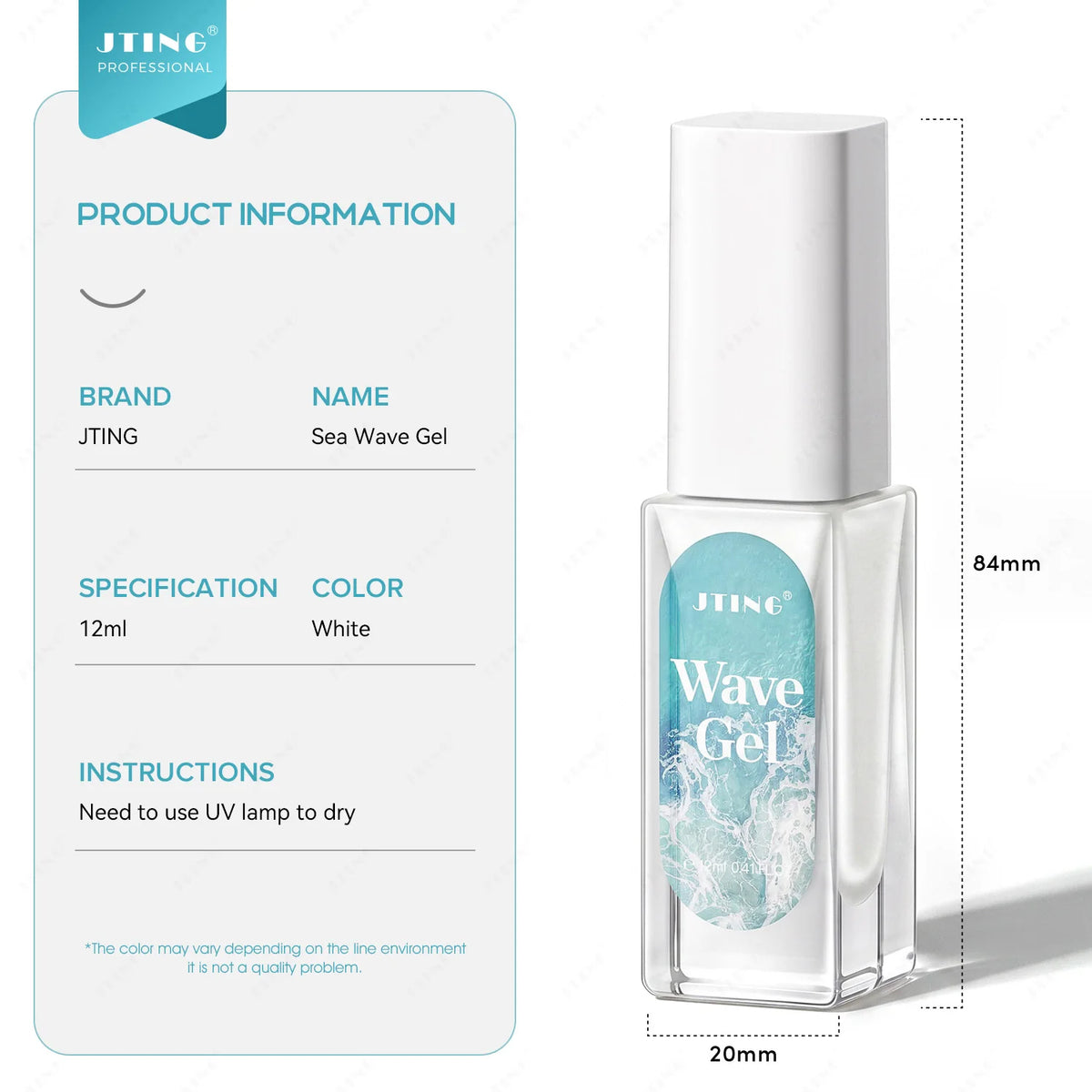 Self-Spreading Ocean Wave Gel for Lace and Marble Nail Art, 12 ml - image 6