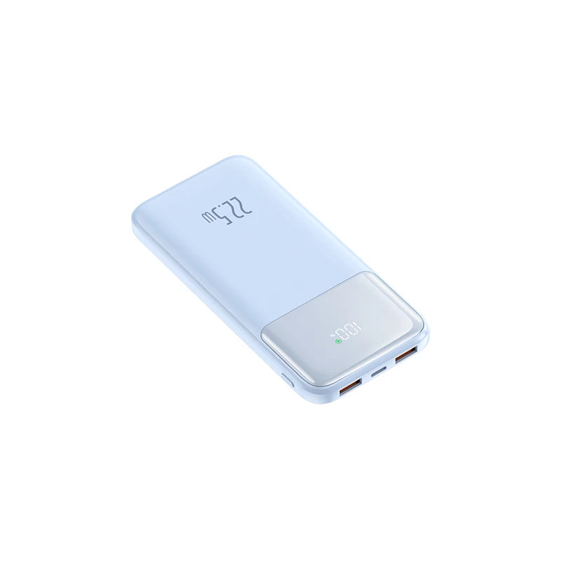 20,000mAh Ultra-Slim Power Bank with 2 Built-In Cables, 22.5W PD